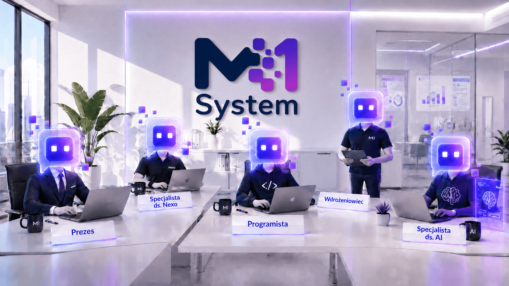 Zespół M1 System w nowoczesnym biurze