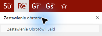 Wynik wyszukiwania polecenia Zestawienie Obrotów i Sald.